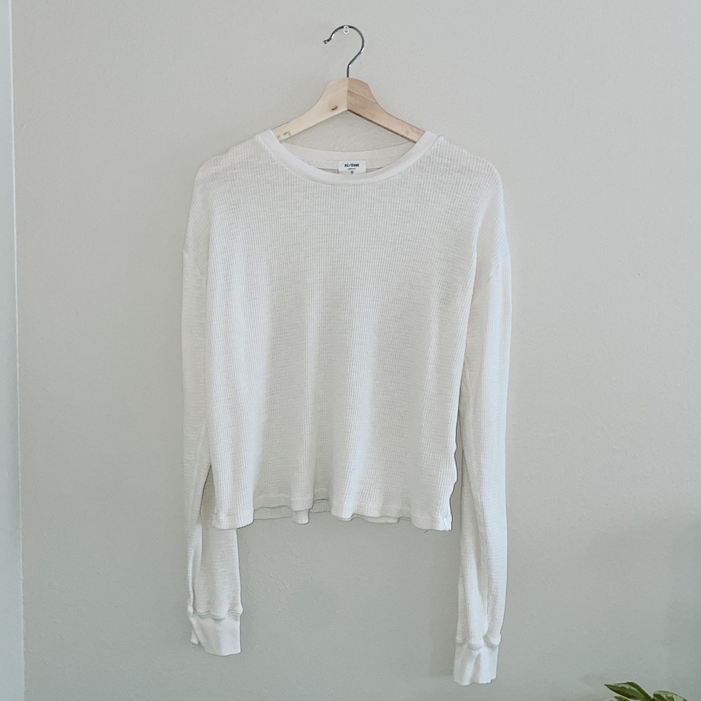 Re/Done Thermal Long Sleeve Top